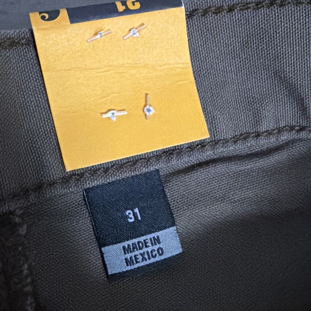 NWT Carhartt Canvas Cargo Work Shorts Men's 32x10 BS-0147-M Tan - Picture 7 of 11